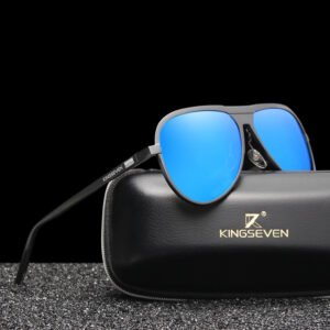 KINGSEVEN 2019 Unisex Classic Brand Men Aluminum Sunglasses Polarized UV400 Mirror Male Sun Glasses For Men Oculos de sol