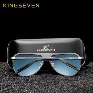 KINGSEVEN 2019 Unisex Classic Brand Men Aluminum Sunglasses Polarized UV400 Mirror Male Sun Glasses For Men Oculos de sol - 2